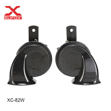 Car Horn Car Snail Horn 115dB Truck Horn Air Horn Double Tone Loud Speaker Black Electric Horn High Tone and Low Tone Horn Waterproof Horns